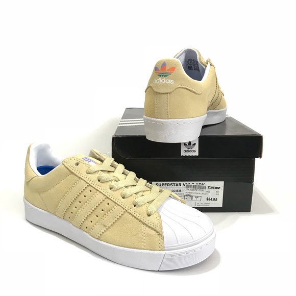 pastel yellow adidas